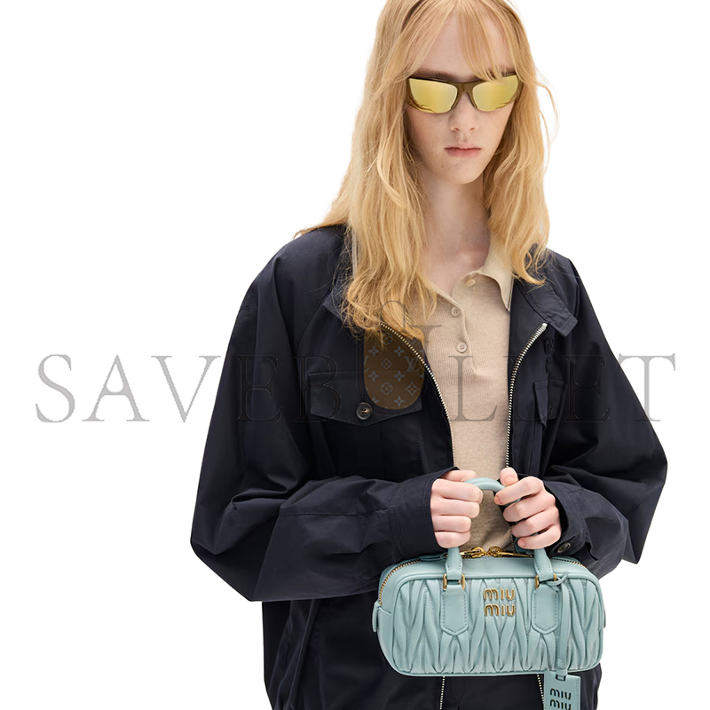 M1v M1v arcadie matelassÉ nappa leather bag 5bb142_an88_f0035 (22*10.5*7.5cm)